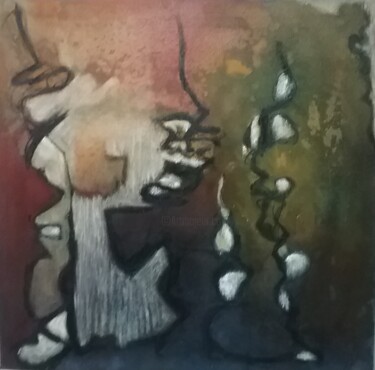 Painting titled "Abstraction" by Therese Debay, Original Artwork