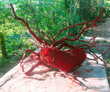 雕塑 标题为“YSLT” 由Frederic Therisod, 原创艺术品, 木
