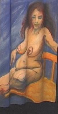 Painting titled "onduleuse" by Frederic Therisod, Original Artwork