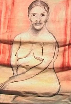 Peinture intitulée "jeanne" par Frederic Therisod, Œuvre d'art originale
