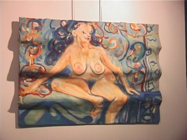 Картина под названием "piscine" - Frederic Therisod, Подлинное произведение искусства