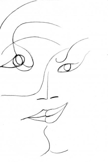 Drawing titled "bouche des anges" by Frederic Therisod, Original Artwork