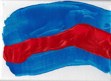Pittura intitolato "Red River" da Jan Theuninck, Opera d'arte originale, Acrilico