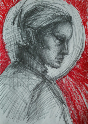 Drawing titled "Ізоляція 1" by Natalia Ponomarova (Elenrieth), Original Artwork, Pencil