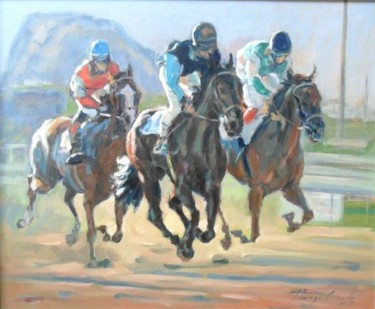 Картина под названием "Jockey" - Thiago Castro, Подлинное произведение искусства