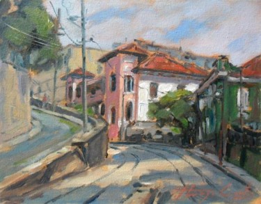 Pintura intitulada "largo dos Guimarães…" por Thiago Castro, Obras de arte originais