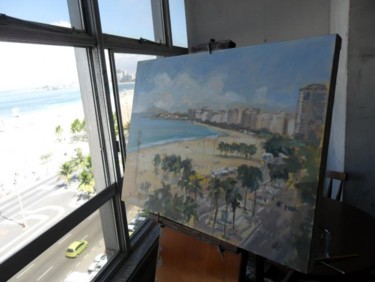 Pintura intitulada "Copacabana RJ" por Thiago Castro, Obras de arte originais