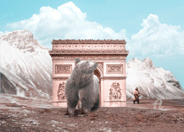 Artes digitais intitulada "Arc de Triomphe" por Thiago Pixels, Obras de arte originais, Foto Montagem