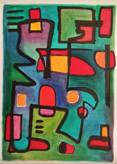 Malerei mit dem Titel "Rothko's mind" von Thia Path, Original-Kunstwerk, Öl