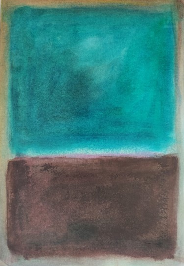 Painting titled "Cielo e terra" by Thia Path, Original Artwork, Oil