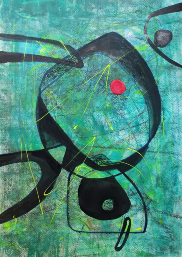 Puntorosso 5 Peinture intitulée "Puntorosso 5" par Thia Path, Œuvre d'art originale, Acrylique