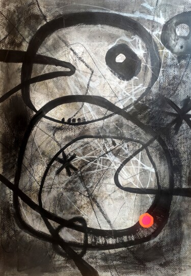 Puntorosso 8 Malerei mit dem Titel "Puntorosso 8" von Thia Path, Original-Kunstwerk, Acryl