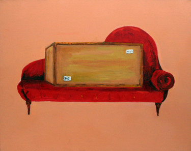 Peinture intitulée "Nu sur Canapé - Par…" par Thibaud Grand, Œuvre d'art originale, Acrylique
