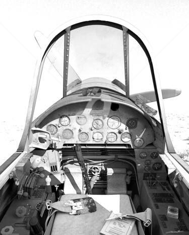 Arte digital titulada "Cockpit Corsair F4U" por Thibault Cernaix, Obra de arte original, Modelado 3D