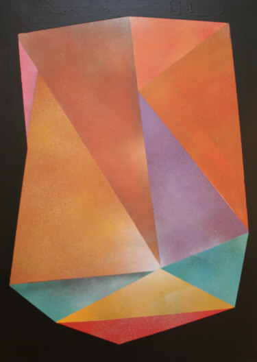 Peinture intitulée "Cristal" par Thibault Markovic (Obit), Œuvre d'art originale