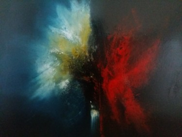 Painting titled "Dualité" by Thice, Original Artwork, Acrylic