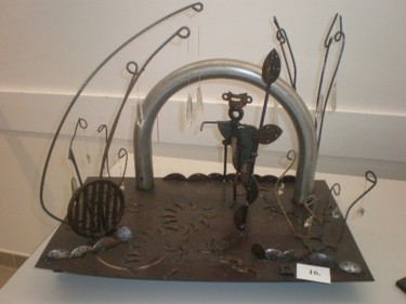 Sculpture intitulée "la porte des étoile" par Gilles Thiercelin, Œuvre d'art originale, Métaux