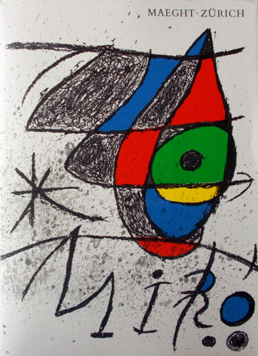 Estampas & grabados titulada "Joan Miró - Plate I" por Thierry Angot, Obra de arte original, Litografía