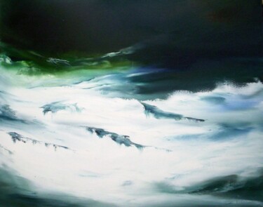 Peinture intitulée "vagues" par Thierry Astier-Dupuy (Adtheo), Œuvre d'art originale