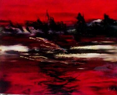 Peinture intitulée "rouge" par Thierry Astier-Dupuy (Adtheo), Œuvre d'art originale