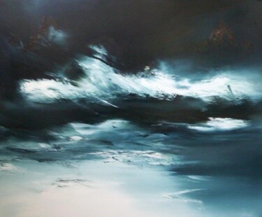 Peinture intitulée "tempête" par Thierry Astier-Dupuy (Adtheo), Œuvre d'art originale