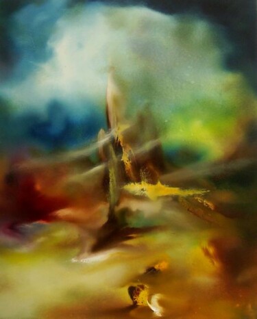 Peinture intitulée "vapeur" par Thierry Astier-Dupuy (Adtheo), Œuvre d'art originale