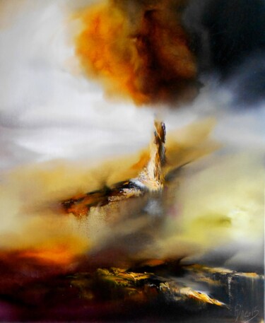 Painting titled "L'Obscurantisme agi…" by Thierry Astier-Dupuy (Adtheo), Original Artwork, Oil