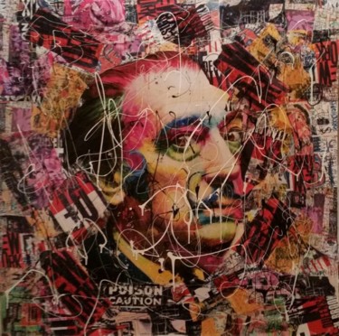 Collages intitulée "Dali" par Thierry Auger, Œuvre d'art originale, Autre
