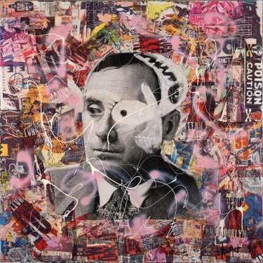 Collages intitulée "Miró" par Thierry Auger, Œuvre d'art originale, Autre