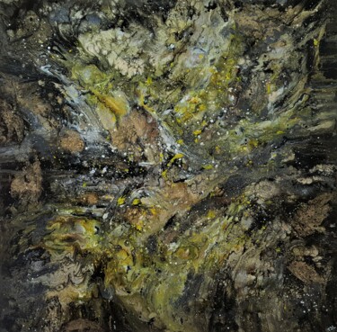 Schilderij getiteld "Deep space" door Thierry Blanc (T3L), Origineel Kunstwerk, Glazuur