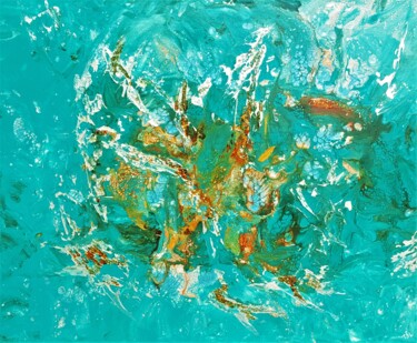 Pintura intitulada "Samouraï écarlate" por Thierry Blanc (T3L), Obras de arte originais, Tinta de esmalte