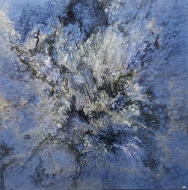 Peinture intitulée "Nébuleuse d'Orion" par Thierry Blanc (T3L), Œuvre d'art originale, Peinture vitrail