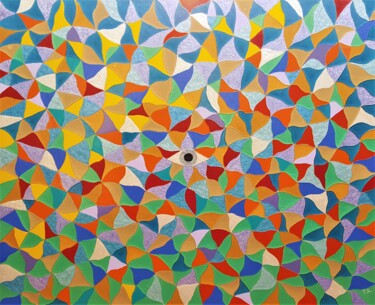 绘画 标题为“Le Kaléidoscope cur…” 由Thierry Blanc (T3L), 原创艺术品, 搪瓷