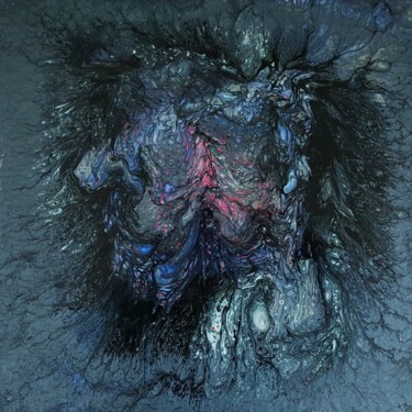 "Nocturne 4" başlıklı Tablo Thierry Blanc (T3L) tarafından, Orijinal sanat, Vitray boyama