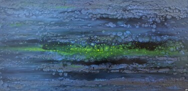 Painting titled "Nocturne 5" by Thierry Blanc (T3L), Original Artwork, Enamel