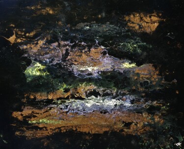 Peinture intitulée "Nocturne 11" par Thierry Blanc (T3L), Œuvre d'art originale, Émail