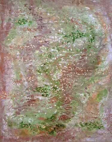 Painting titled "Undergrowth" by Thierry Blanc (T3L), Original Artwork, Stained glass painting