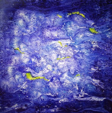 Pintura titulada "Fukushima waters" por Thierry Blanc (T3L), Obra de arte original, Esmalte