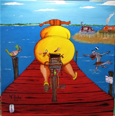 Peinture intitulée "Les carabanes tchan…" par Thibo, Œuvre d'art originale, Acrylique