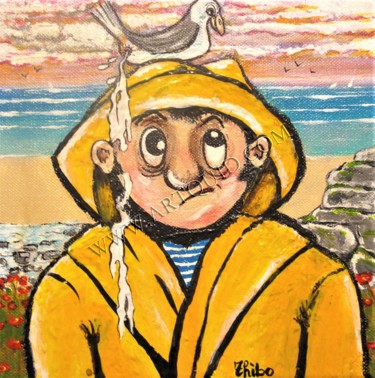 「En Bretagne il n'y…」というタイトルの絵画 Thiboによって, オリジナルのアートワーク, アクリル