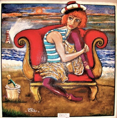Pintura titulada "Marine la ballerine" por Thibo, Obra de arte original, Acrílico