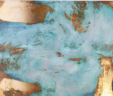 Peinture intitulée "Blue moon" par Thierry Brusquet, Œuvre d'art originale, Acrylique Monté sur Châssis en bois