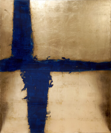 Pittura intitolato "blue sky" da Thierry Brusquet, Opera d'arte originale, Acrilico Montato su Telaio per barella in legno