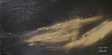 Pittura intitolato "Noir & Or #14" da Thierry Courteau, Opera d'arte originale, Acrilico Montato su Telaio per barella in le…
