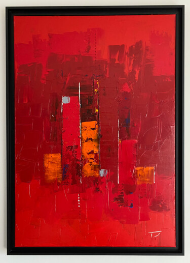 Painting titled "Abstrait#03" by Thierry Courteau, Original Artwork, Acrylic Mounted on Wood Stretcher frame