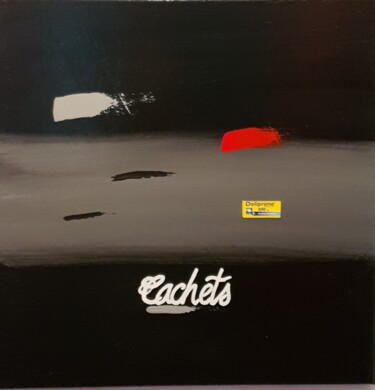 Painting titled "Cachets" by Thierry Deluc, Original Artwork, Acrylic