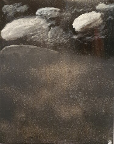 Painting titled "Entre ciel et terre…" by Thierry Deluc, Original Artwork, Acrylic