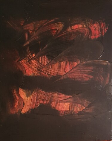 Peinture intitulée "Griffes dans la nuit" par Thierry Deluc, Œuvre d'art originale, Acrylique