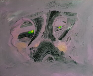 Painting titled "Sorcier" by Thierry Deluc, Original Artwork, Acrylic