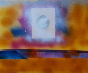 Painting titled "Etrange" by Thierry Deluc, Original Artwork, Spray paint